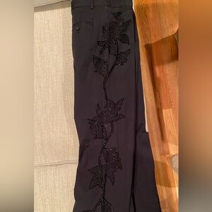 Express Design studio late 1990s flamenco style stretch dress pants